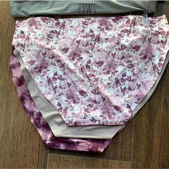 5 Rae Dunn No Show Bikinis Size Large panties underwear intimates Inspirational - Picture 9 of 10